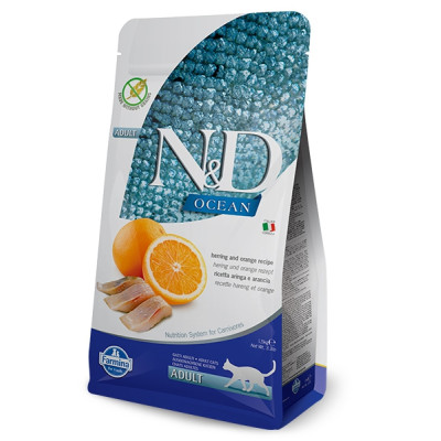 Farmina N&D Ocean - Adult all'Aringa e Arancia da 5 kg Farmina N&D Ocean - Adult all'Aringa e Arancia da 5 kg
