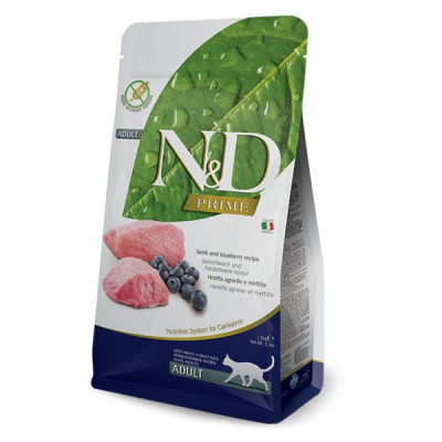 Farmina N&D Prime Feline Grain Free Adult Agnello e Mirtillo Farmina N&D Prime Feline Grain Free Adult Agnello e Mirtillo