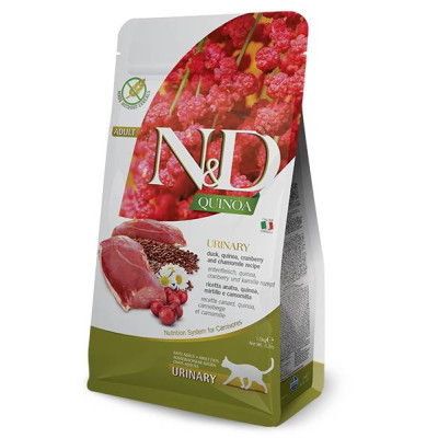 Farmina N&D - Adult Urinary all'Anatra, Quinoa, Mirtilli Rossi e Camomilla da 5 Kg Farmina N&D - Adult Urinary all'Anatra, Quinoa, Mirtilli Rossi e Camomilla da 5 Kg
