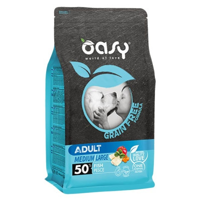 Oasy - Grain Free Adult Medium & Large con Pesce 12 kg Oasy - Grain Free Adult Medium & Large con Pesce 12 kg