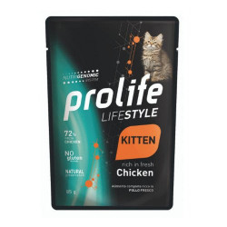 Prolife LifeStyle per Kitten con Pollo bst da 85 gr Prolife LifeStyle per Kitten con Pollo bst da 85 gr