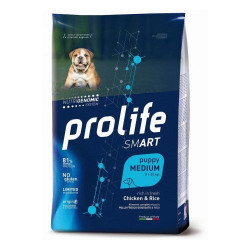 Prolife Smart per Cani Puppy Medium con Pollo e Riso da 10 Kg Prolife Smart per Cani Puppy Medium con Pollo e Riso da 10 Kg