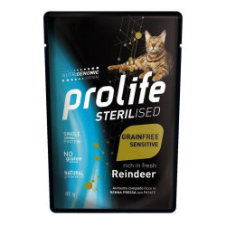 Prolife Sterilised Grain Free Sensitive per Gatto da 85 gr Prolife Sterilised Grain Free Sensitive per Gatto da 85 gr