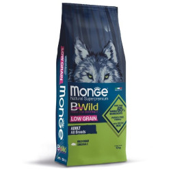 Monge BWild Low Grain Adult al Cinghiale 12 kg Monge BWild Low Grain Adult al Cinghiale 12 kg