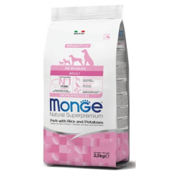 Monge All Breeds Adult Monoprotein Maiale con Riso e Patate 12 kg Monge All Breeds Adult Monoprotein Maiale con Riso e Patate 12 kg