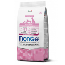 Monge All Breeds Puppy & Junior Monoprotein Maiale con Riso 12,5 kg Monge All Breeds Puppy & Junior Monoprotein Maiale con Riso 12,5 kg