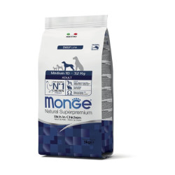 Monge Natural Superpremium Medium Adult Ricco di Pollo 3 kg Monge Natural Superpremium Medium Adult Ricco di Pollo 3 kg