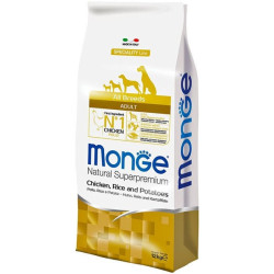 Monge All Breeds Adult con Pollo Riso e Patate da 12 Kg Monge All Breeds Adult con Pollo Riso e Patate da 12 Kg