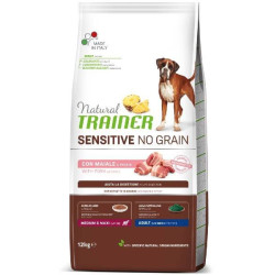 Natural Trainer - Sensitive No Grain Adult Medium/Maxi con Maiale e Patate da 12 Kg Natural Trainer - Sensitive No Grain Adult Medium/Maxi con Maiale e Patate da 12 Kg