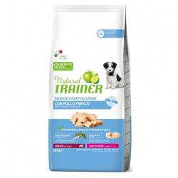 Natural Trainer - Puppy and Junior Medium con Pollo Fresco e Riso da 12 Kg Natural Trainer - Puppy and Junior Medium con Pollo Fresco e Riso da 12 Kg