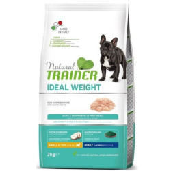 Natural Trainer Ideal Weight Adult Small e Toy con Carni Bianche 2 kg Natural Trainer Ideal Weight Adult Small e Toy con Carni Bianche 2 kg